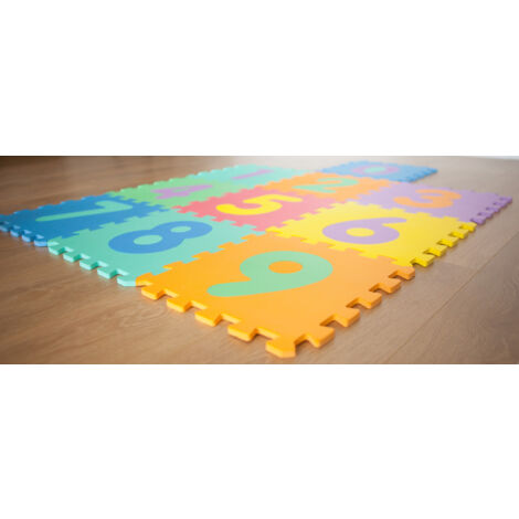 Goki Puzzle In Legno Numeri 0-9 Per Bambini - Gioco Educativo 2+ Anni - Cubi Colorati Multicolore 9x9 Cm - 5