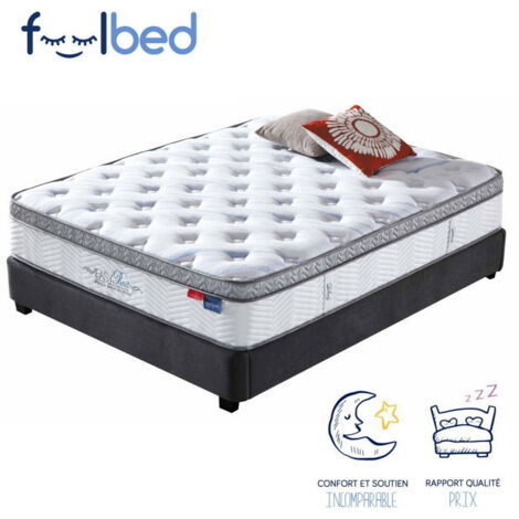 MEUBLER DESIGN Matelas Mémoire De Forme Pure - 160x200, Mousse, Rectangulaire, Style Classique, 160 x 200 x 28 cm (1/3)