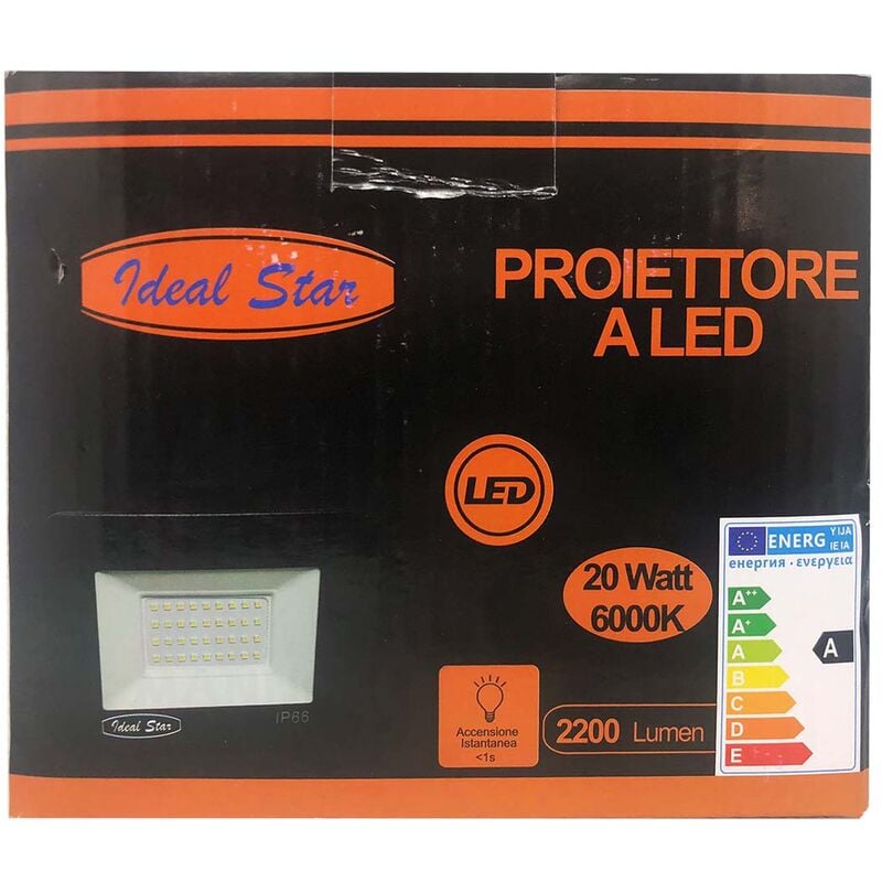 Faro proiettore Led - Ideal Star Potenza 20 Watt