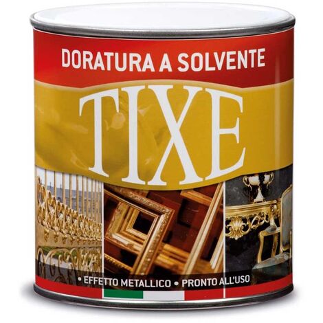 Vernice oro solvente per interni - Tixe Doratura Colore Oro Ducato -  Lattaggio 125 ml