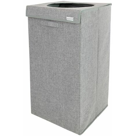 BLACK DECKER BXLB0001GB Foldable Square Laundry Hamper 84 Litre