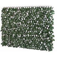 GardenKraft 26140 2.6m x 0.7m Dark Ivy Leaf Artificial Hedge Panels / Expandable Fence Panel Screening / UV Fade Protected / Privacy Screens / Garden Hedge Landscaping