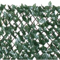 GardenKraft 26140 2.6m x 0.7m Dark Ivy Leaf Artificial Hedge Panels / Expandable Fence Panel Screening / UV Fade Protected / Privacy Screens / Garden Hedge Landscaping