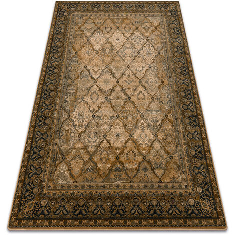Tapis en laine SUPERIOR Grenada Cadre, diamants, oriental - cognac beige 235x350 cm (1/5)