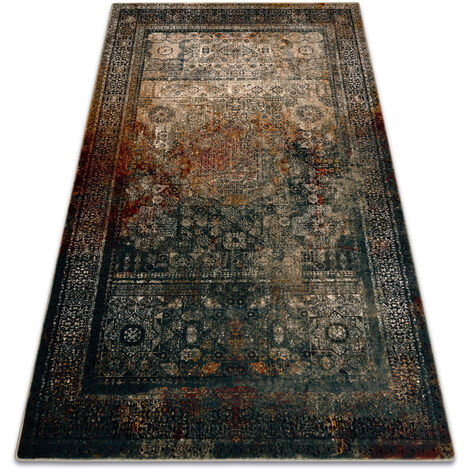 Tapis De Crochet En Laine - Bande Vert Émeraude - Moulin Dorr - 100 Bandes