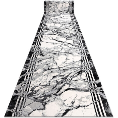Tapis de couloir TULS 51210 moderne, Marbre anthracite 120 cm grey 120x100 cm (1/5)