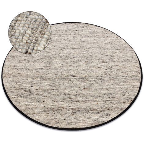 Tapis NEPAL 2100 cercle naturel grigio - laine, double face beige cercle 120 cm (1/5)