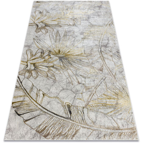 Tapis BLISS Z218AZ237 crème / doré - Fleurs, moderne, structurel beige 160x220 cm (1/5)
