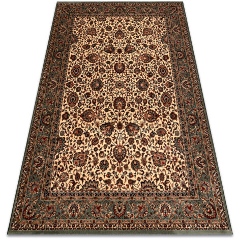 Tapis en laine KASHQAI 4362 101 ornement beige / vert beige 135x200 cm (1/5)