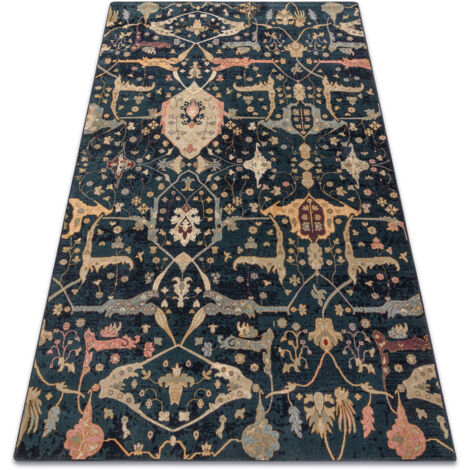 Tapis en laine POLONIA Persej oriental bleu foncé blue 235x350 cm (1/5)