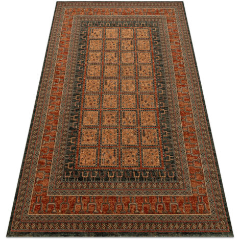Tapis en laine KASHQAI 4349 500 oriental, cadre bordeaux red 120x170 cm (1/5)