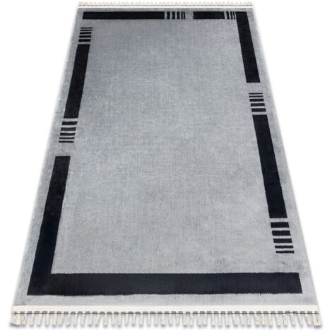 Tapis AMOUR 53113D gris - Cadre, moderne, élégant grey 118x180 cm (1/5)