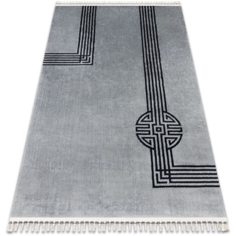 Tapis AMOUR 53116D gris - Géométrique, lignes moderne, élégant grey 157x230 cm (1/5)