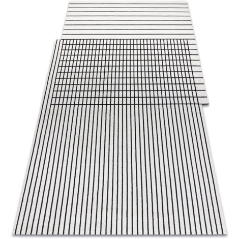 Tapis PEARL 51333K crème / noir - Lignes, exclusivité structurel beige 192x290 cm (1/5)