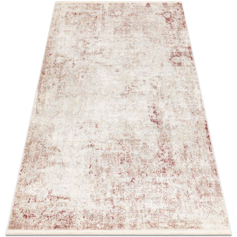Tapis moderne DISTIN 0828A rose / poudre / blanc - Abstraction, vintage, franges pink 80x150 cm (1/5)