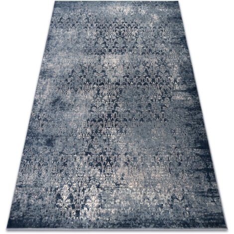 Set De Tapis Romany - Lavables, Antidérapants, Motif Gitan, Gris/beige - 3 Tapis 67x120cm + Paillasson