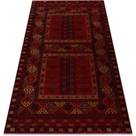 Tapis en laine KASHQAI 4346 300 oriental, géométrique bordeaux red 240x340 cm (1/5)
