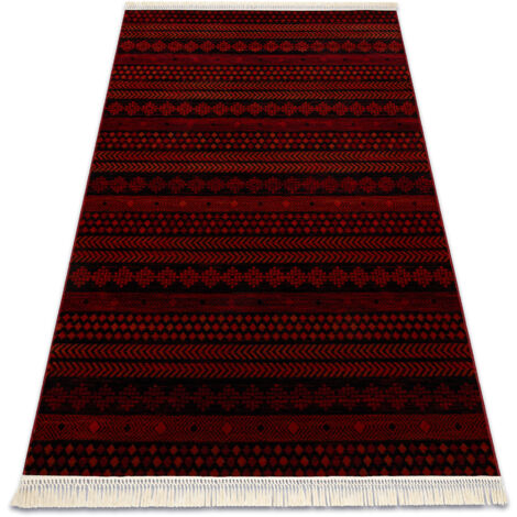 Tapis ORIENT 5132 bordeaux / noir Oriental, à franges red 180x270 cm (1/5)