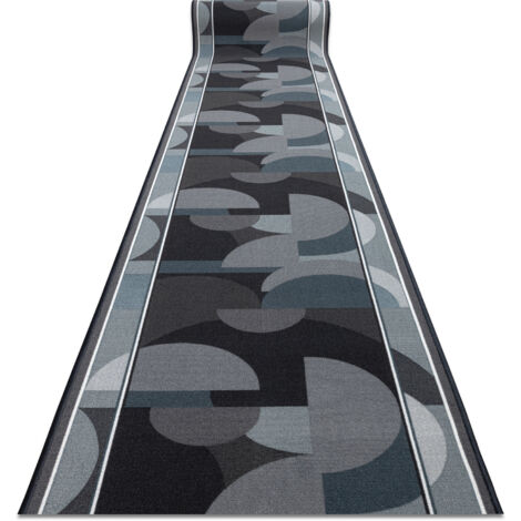 TAPIS DE COULOIR antidérapant MALIS Géométrique, antidérapant gris 80cm grey 80x220 cm (1/5)