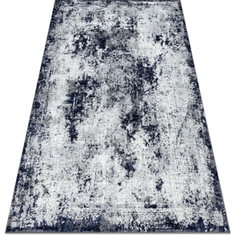 Tapis ALLURE 1959 Abstraction - Structurel, élégant, glamour blanc / bleu blue 140x190 cm (1/5)