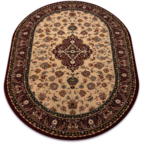 Tapis en laine OMEGA ovale ORION Rosace rubis clair 2 red 170x235 cm (1/5)