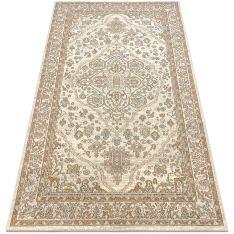 Tapis en laine SOHO 477.01.LA100 OSTA - Ornement, rosette beige beige 80x160 cm (1/5)