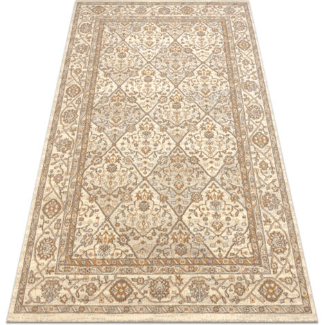 Tapis en laine SOHO 477.27.LA100 OSTA - Losange, cadre géométrique naturel beige beige 160x240 cm (1/5)