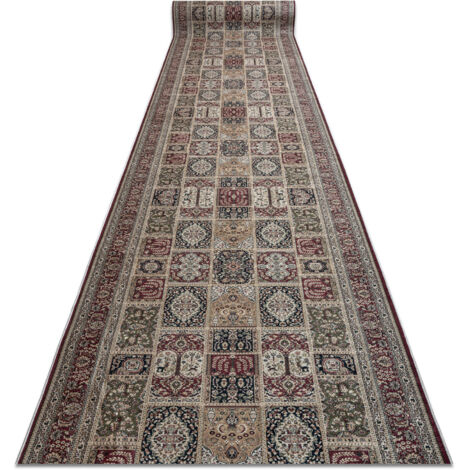 TAPIS DE COULOIR antidérapant LOTUS CASSETTES 39980 Oriental beige / rouge lavable 120cm beige 120x170 cm (1/5)