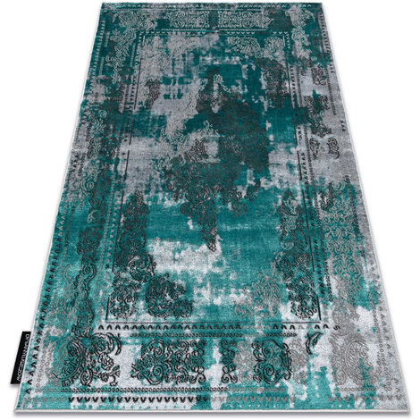 Tapis DE LUXE moderne 6827 Abstraction, vintage - Structural vert / gris green 120x170 cm (1/5)