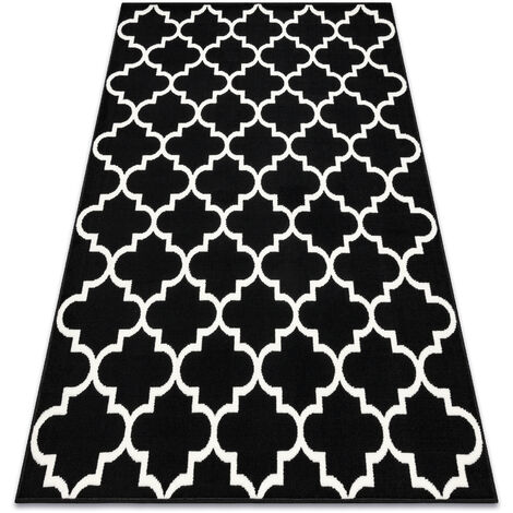 BCF Tapis Morad TRELIS Treillis marocain - noir black 300x400 cm (1/5)
