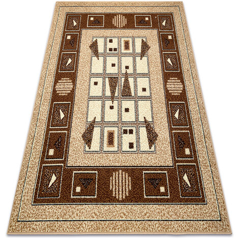 BCF Tapis Morad DZETA géométrique, classique - beige beige 80x150 cm (1/5)