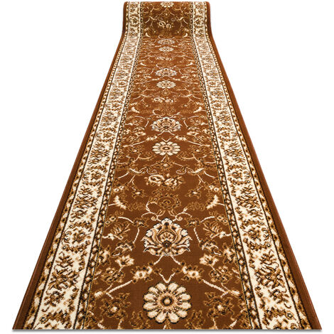 TAPIS DE COULOIR BCF MORAD Klasyk classique marron 100 cm brown 100x130 cm (1/5)