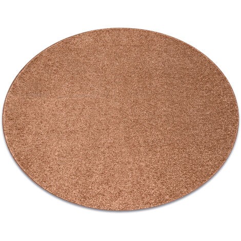 TAPIS cercle INDUS cuivre 82 plaine MÉLANGE orange cercle 133 cm (1/5)