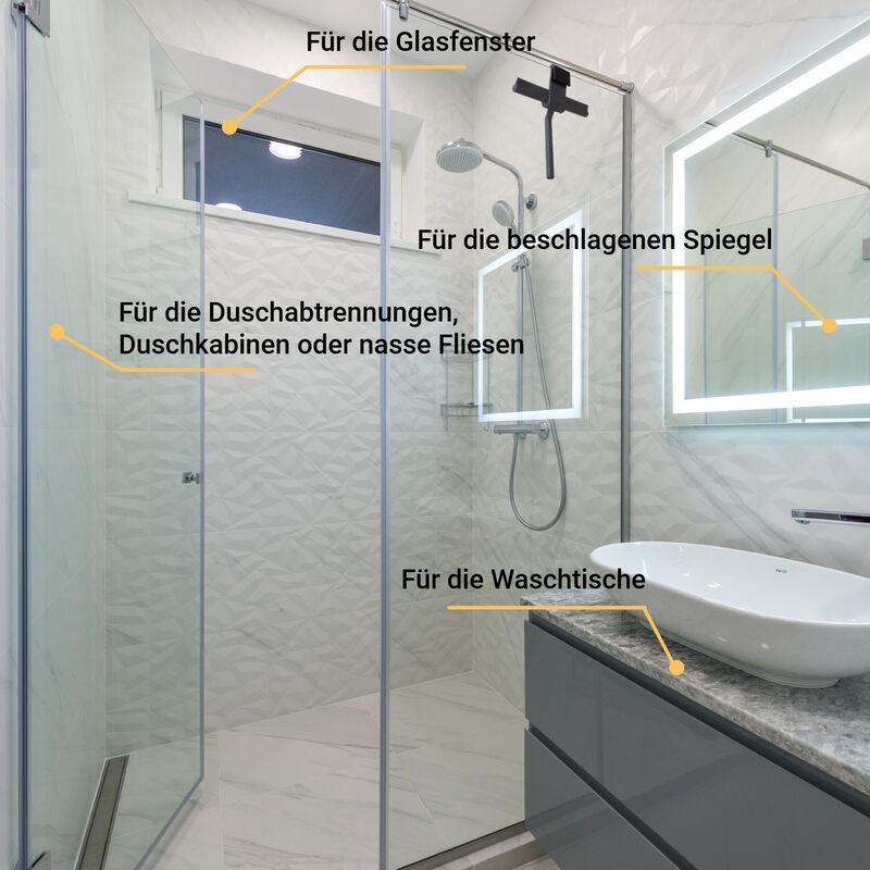 Abzieher für Dusche Fenster Fließen in Bad und Küche Farbauswahl