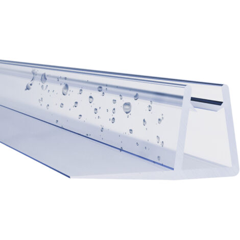 Duschdichtung für Schiebetüren Senkrecht Wasserabweiser Dichtungsprofil Ersatzdichtung für 5/6 mm Glasstärke 195 cm