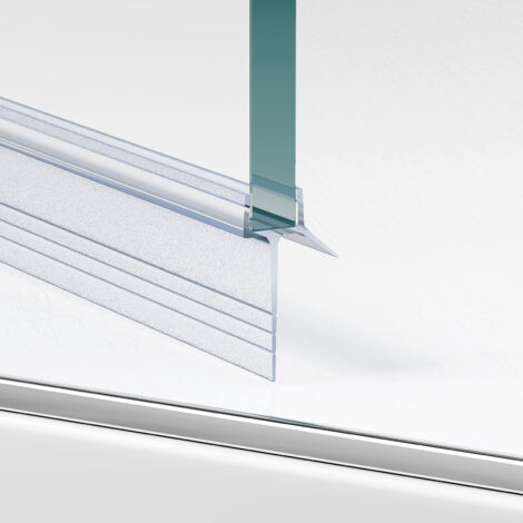 WITEN&NOCK Ersatzdichtung mit extra verlängerter Lippe Duschtürdichtung für Falttür Schwingtür Glasstärke 8 mm Länge 90 cm