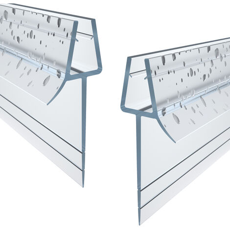 WITEN&NOCK 2er Set Duschdichtungen mit extra verlängerter Lippe Glasstärke 5 mm 6 mm Länge 200 cm
