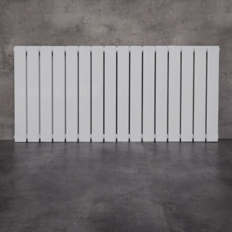 WITEN&NOCK Design Heizkörper Flachheizkörper mit Seitenanschluss Paneelheizkörper, Nabenabstand 550 mm, weiß, 60x120 cm, doppellagig