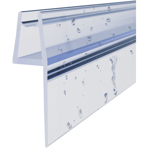 WITEN&NOCK 200cm Duschdichtungen mit extra langer Dichtfahne Ersatzdichtung für Drehfalttür Duschtür Gerade Glasstärke 5-6 mm