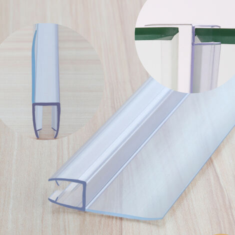 WITEN&NOCK 200cm Duschdichtungen mit extra langer Dichtfahne Ersatzdichtung für Drehfalttür Duschtür Gerade Glasstärke 5-6 mm
