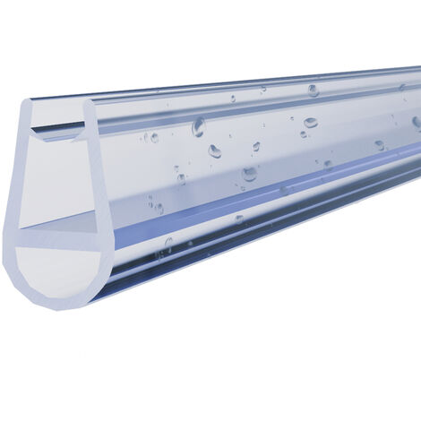 Ersatzdichtung Duschtürdichtung Ballon-/Streifdichtung für Falttür Schwingtür Glasstärke 7 mm 8 mm Länge 200 cm