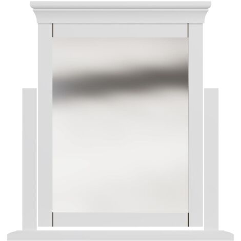 Trinket Dressing Table Adjustable Freestanding Makeup Mirror Solid Pine MDF Unit