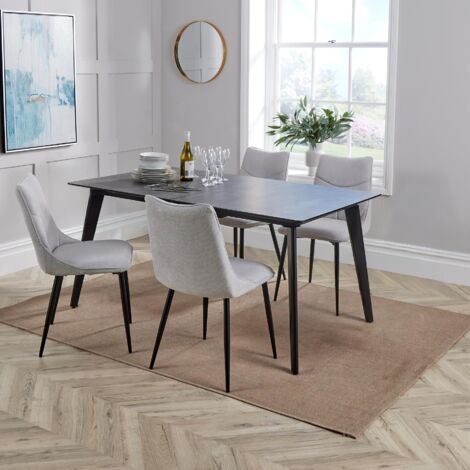 Florian Table and 4 Odette Chair Set (1/3)