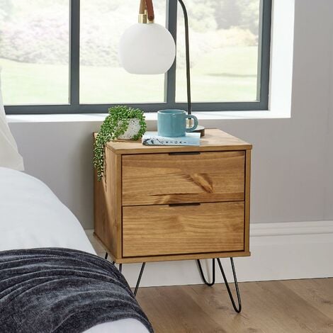 Wooden side deals table for bedroom