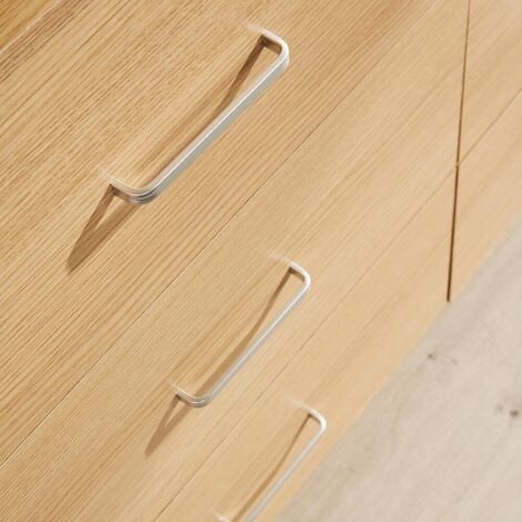 Stratford Wide Chest of 6 Drawers Oak Bedroom Storage Drawers Metal Runners
