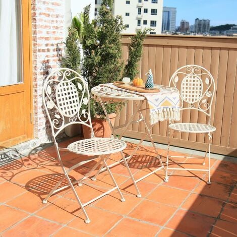 Metal frame store patio set