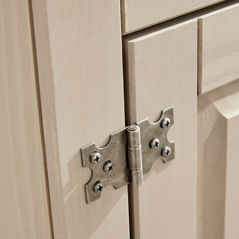 Corona Grey Sideboard 2 Drawer 3 Door Cupboard Solid Mexican Pine Wooden Cabinet