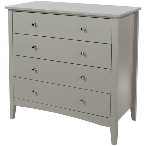 Chest Of Drawers 4 Drawer Bedroom Storage Metal Handles Runners Salerno   54256371 2 