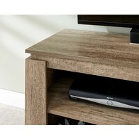 TV Stand Large Television Cabinet 3D Textured Chunky Wooden Dark Oak Finish 60"
