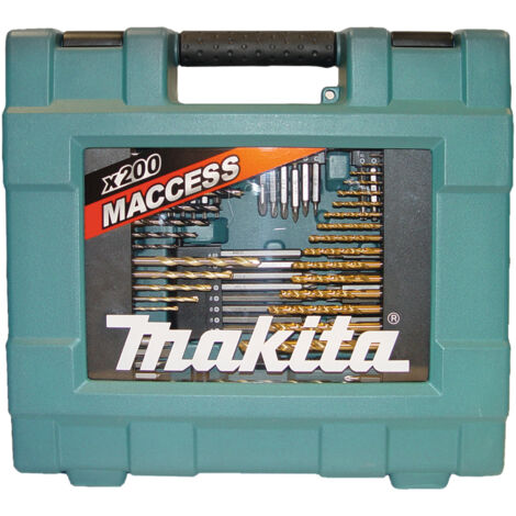 Makita D-37194 Bohr Schraub Bit Set 200 tlg.